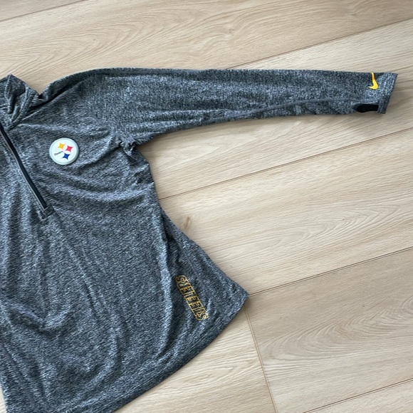 Pittsburgh Steelers 1/4 Zip Nike Pullover - Picture 3 of 4